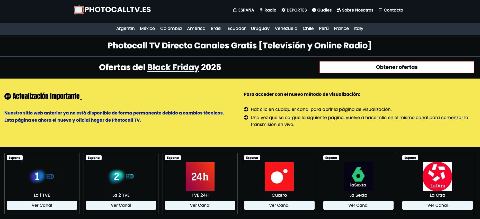 Photocall TV Clone Website