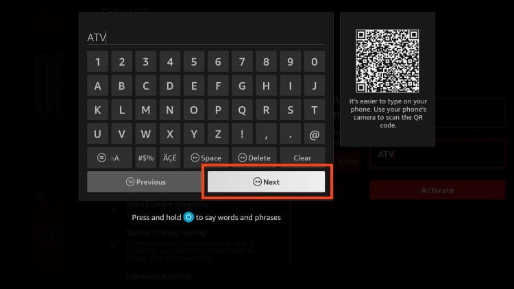 enter device name