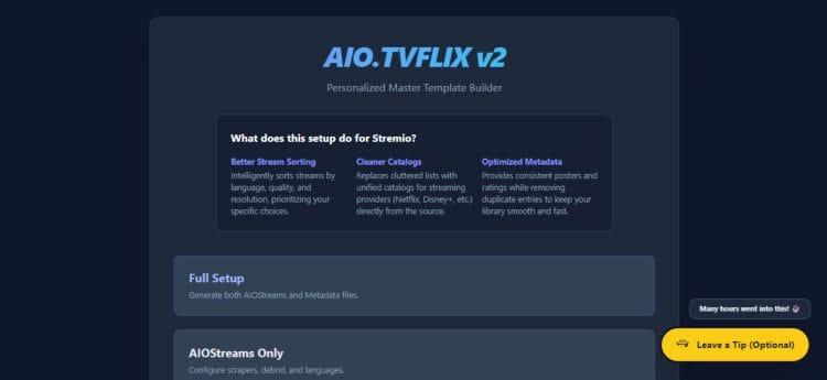 visit aio.tvflix website