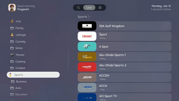 Chillio App Interface