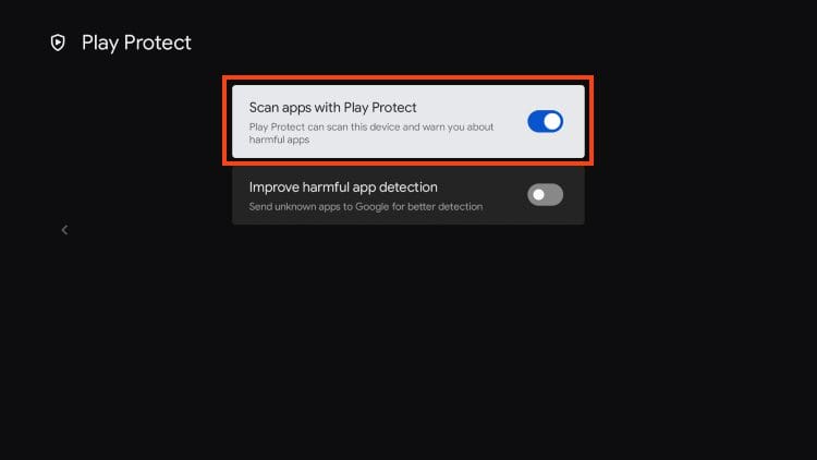 How to Disable Play Protect on Android TV & Google TV