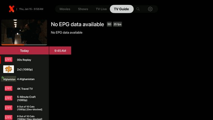 TV Guide (EPG)