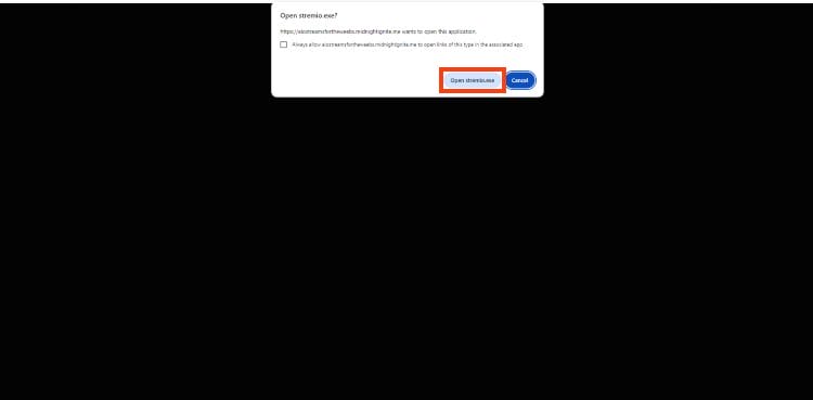 click open stremio.exe if you opted for the desktop app