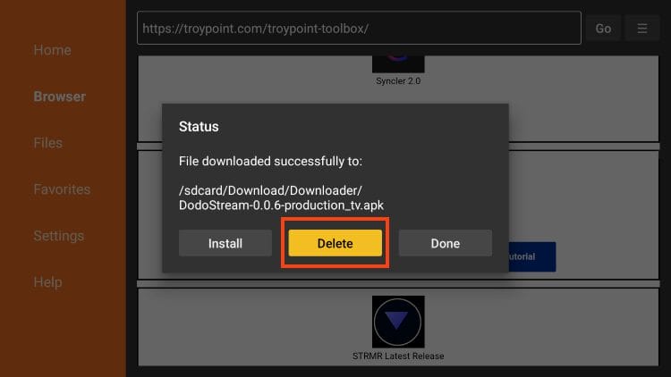 select delete