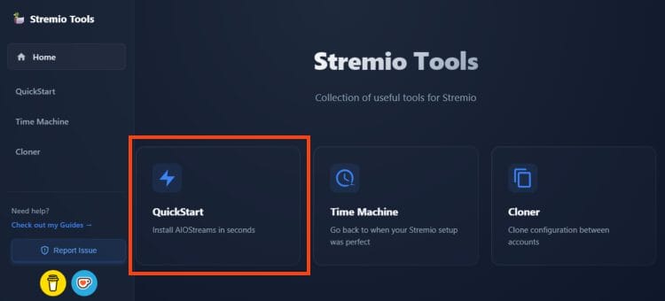 select quickstart