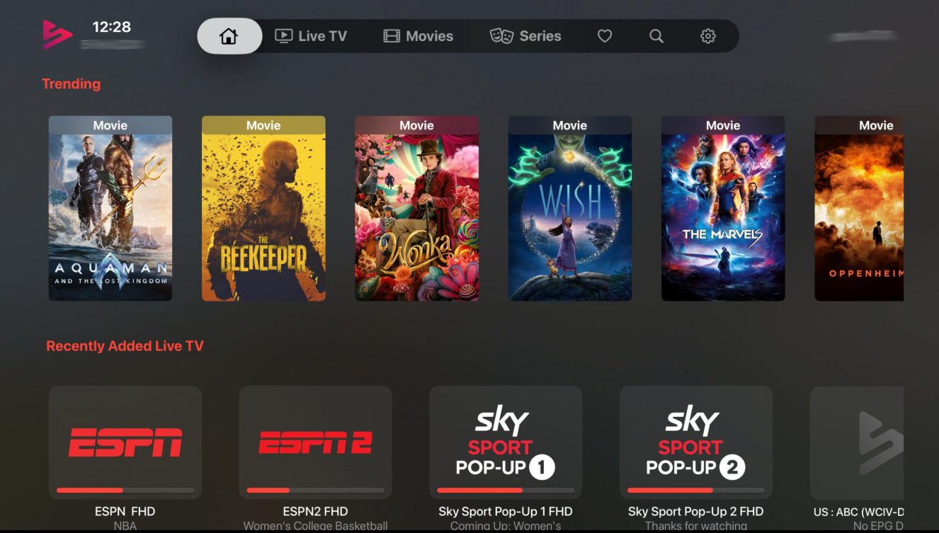 You have successfully installed and setup the Snappier IPTV app on your Apple TV device.