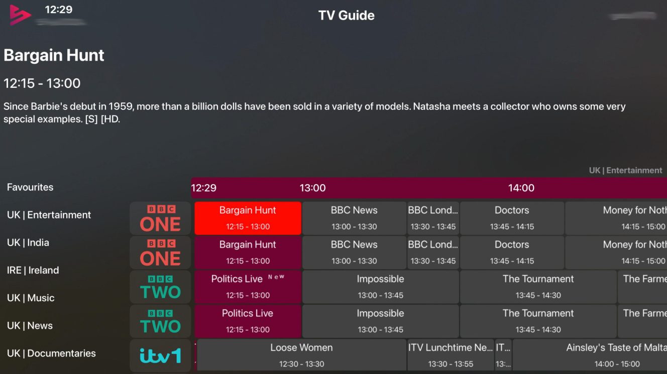 TV Guide (EPG)
