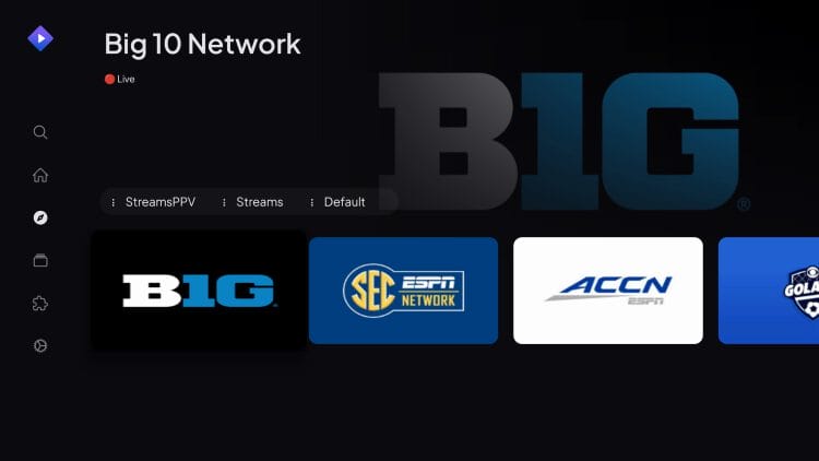 Browse StreamsPPV channels