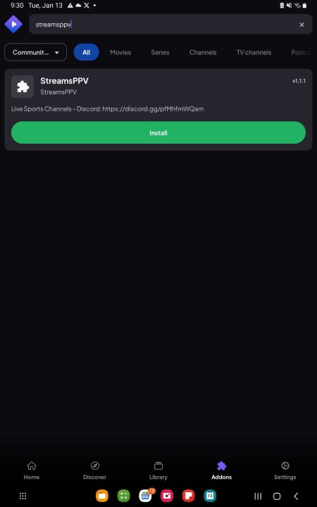 StreamsPPV install on android