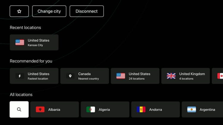 You have successfully installed Surfshark VPN on your Apple TV and are now connected!