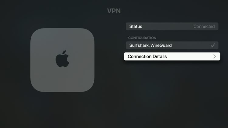Click Connection Details.