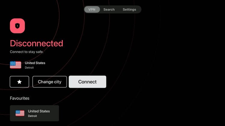 Relaunch the Surfshark app and click Connect.