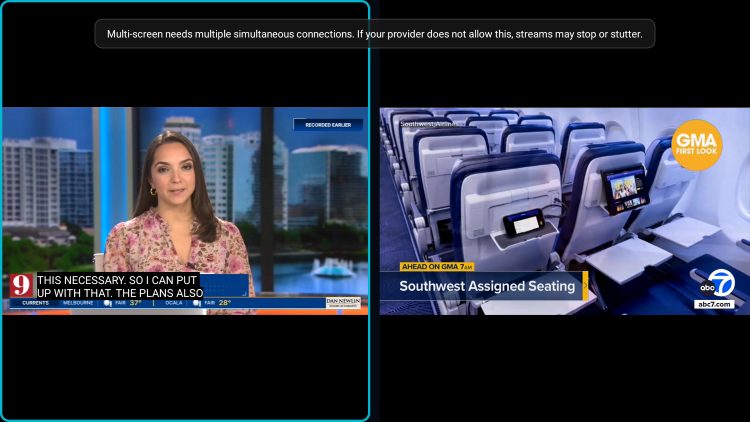 multi screen feature