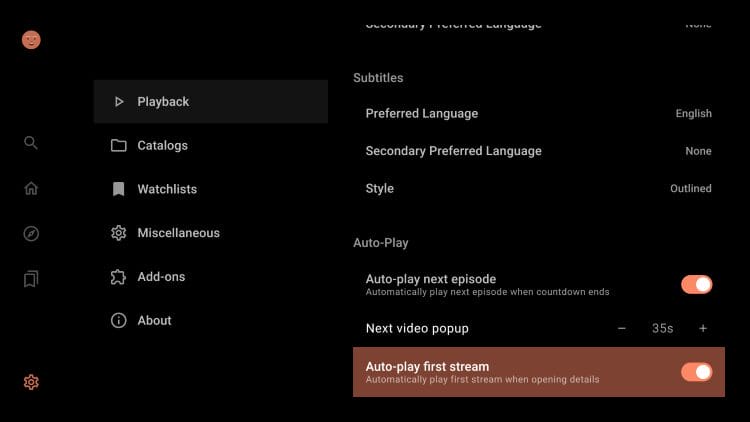 auto play toggle