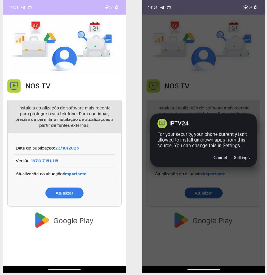 Fake IPTV App Dropping Massiv Malware