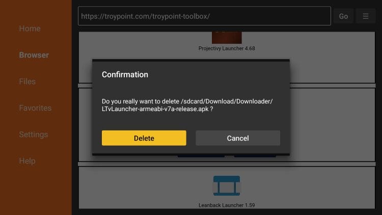 select delete again