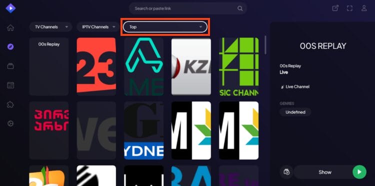 IPTV on Stremio Channel Categories