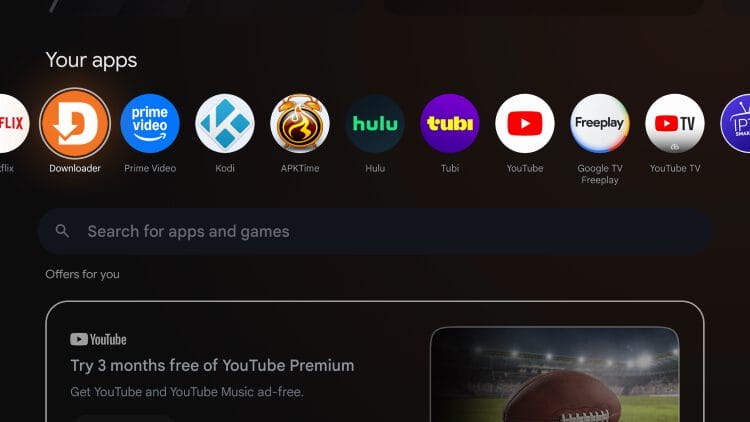 launch the downloader app