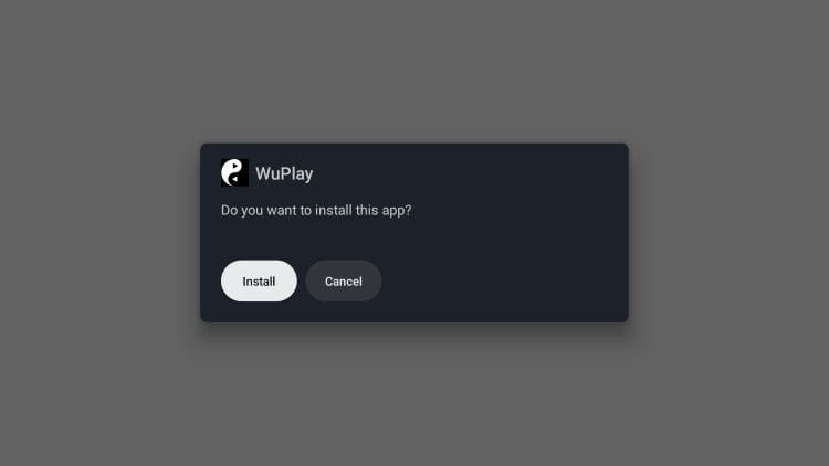 click install wuplay app
