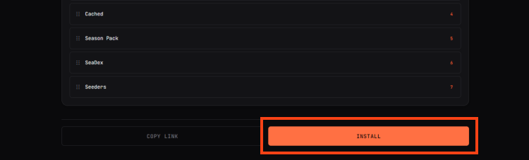 click install meteor stremio addon