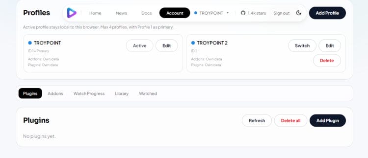 edit/add profile name etc