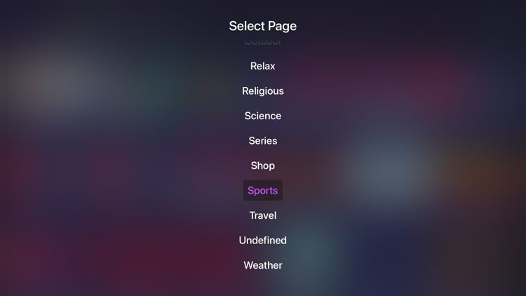 Nedtrekksmenyen for kategorier