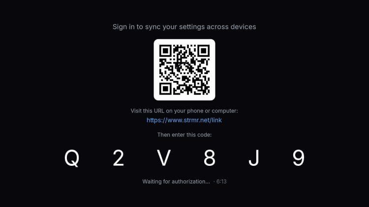 STRMR Authorization Code
