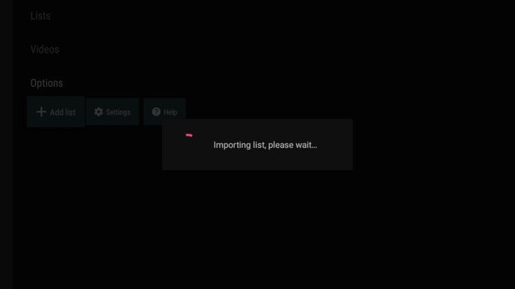 Vent noen sekunder til spillelistedataene dine importeres til Wiseplay.