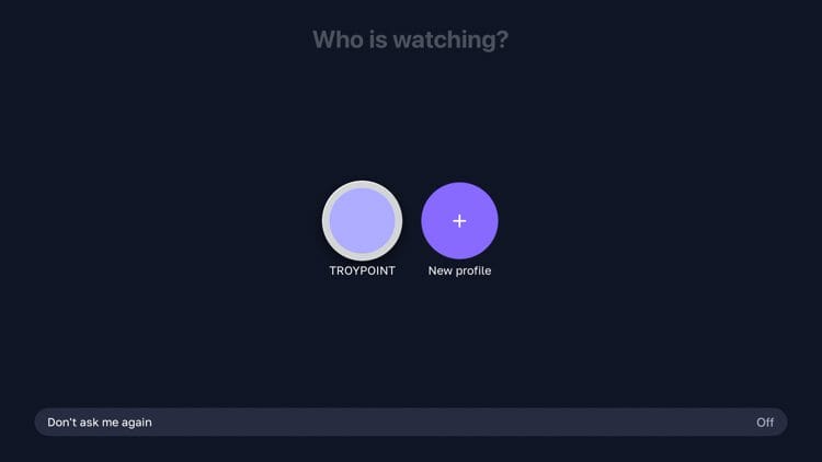Click the profile icon you created in a previous step.