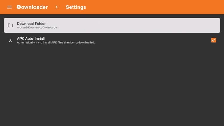 Downloader Settings