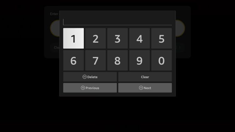 Number Pad for Short Codes