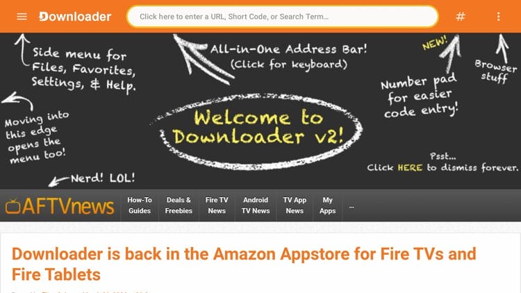 Launch Downloader and click the search bar on top.