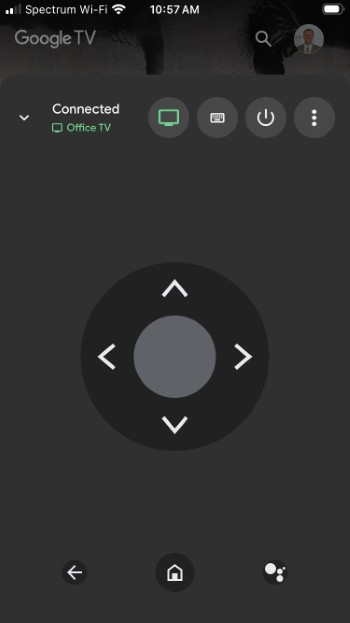 Google TV App on mobile