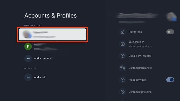 select your account for apps only mode