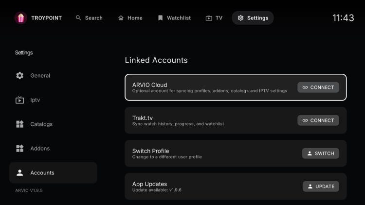 arvio cloud sync