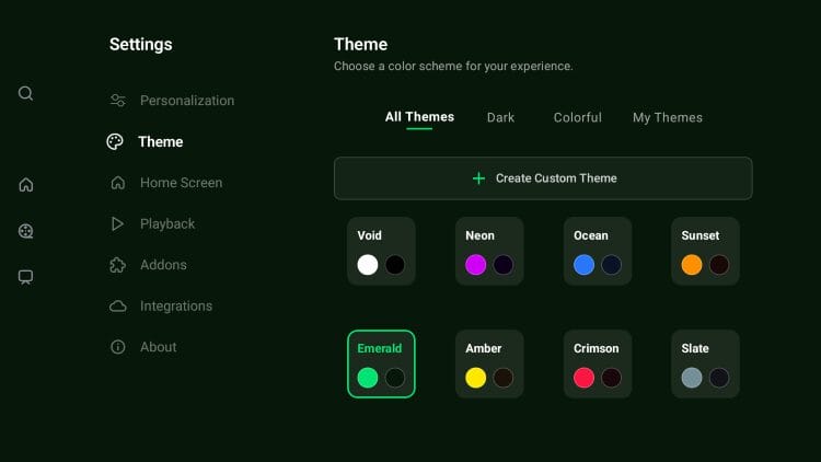 adjust theme