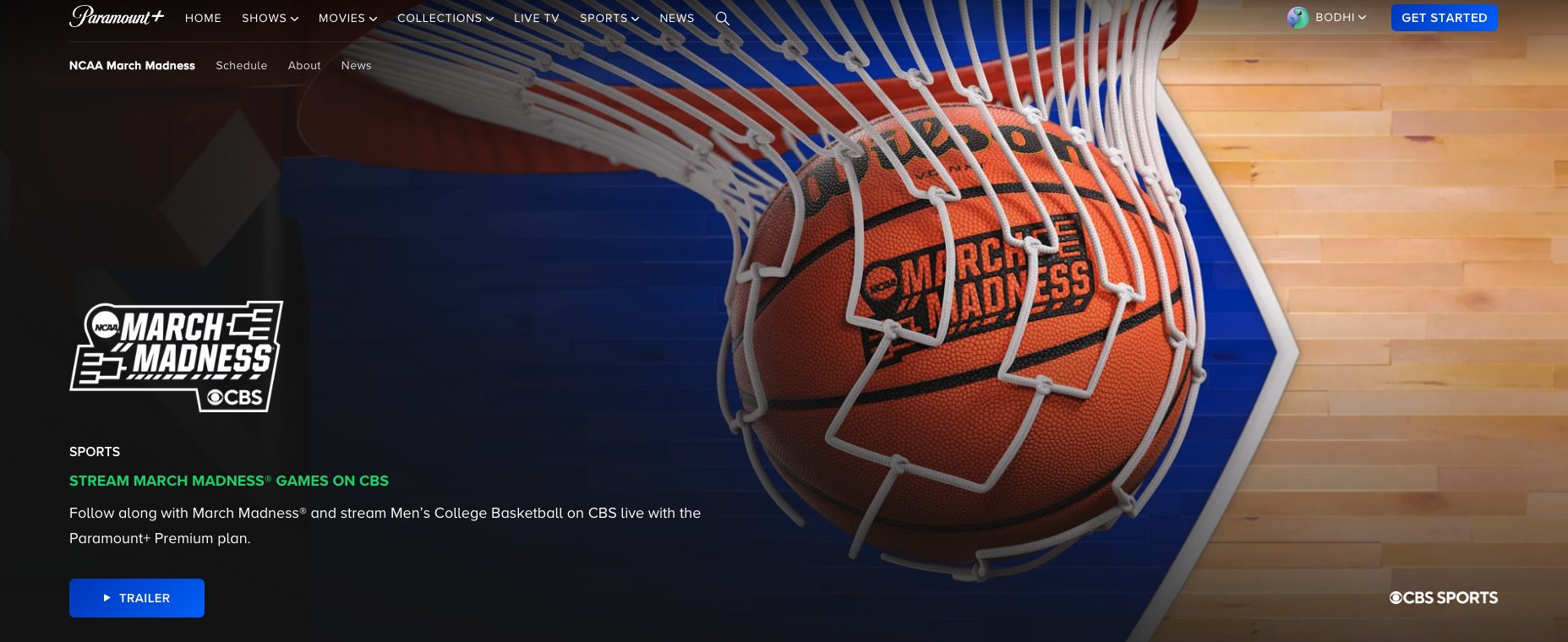 Paramount Plus March Madness