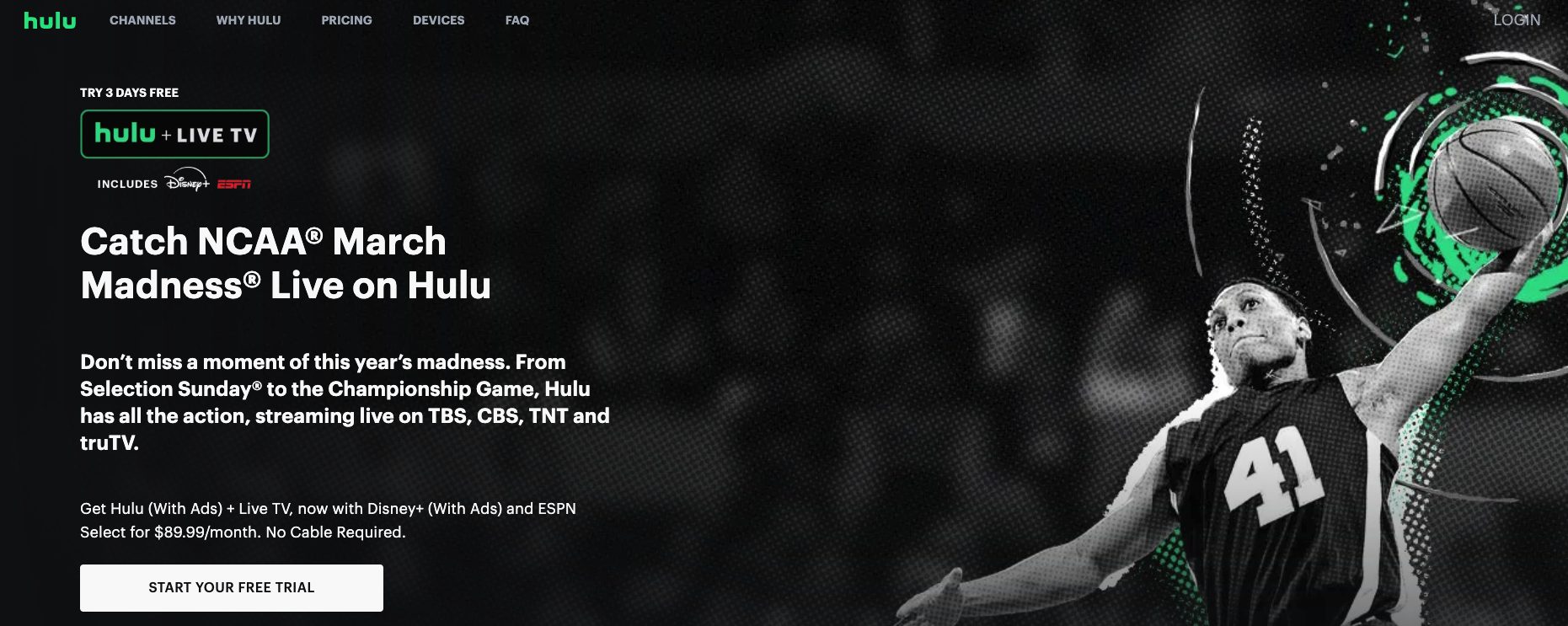 Hulu Live TV March Madness