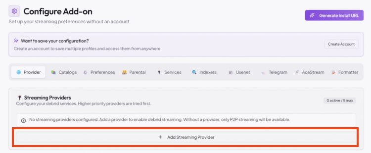 choose add provider