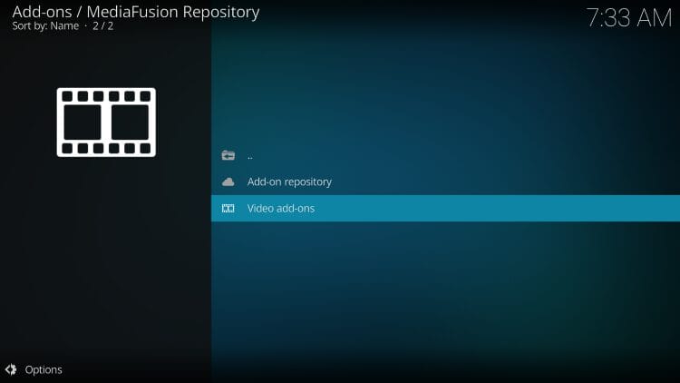 select video addons