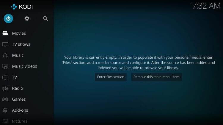 force close kodi app