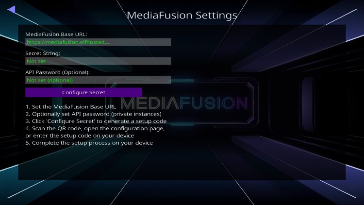 click configure secret