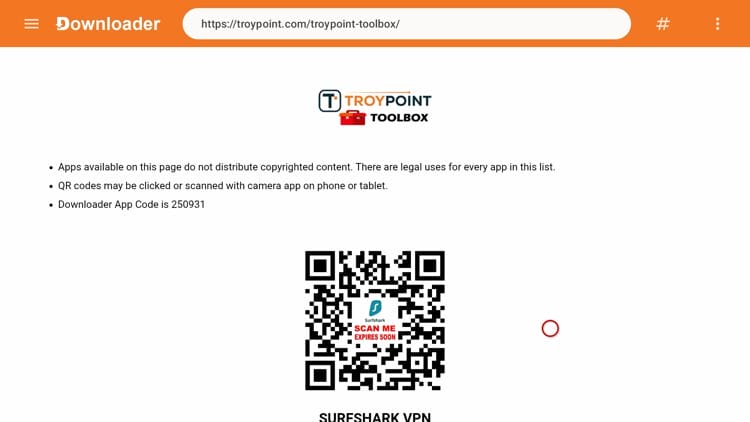 Wait a few seconds and you are now on the TROYPOINT Toolbox.