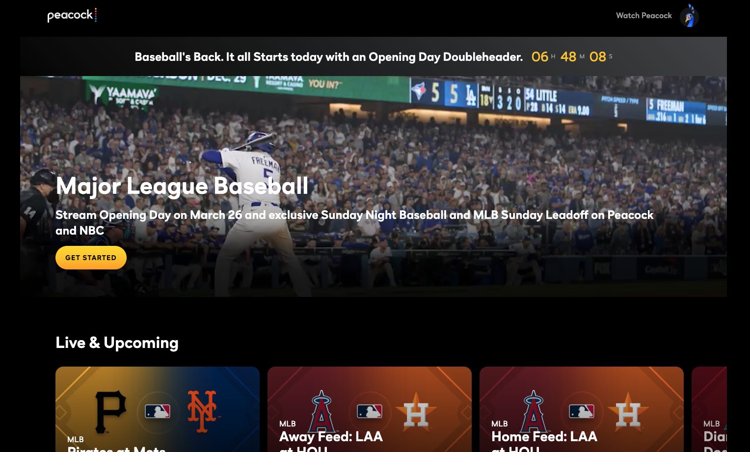 How To Stream MLB On Firestick Android TV 2026 Season Peacock MLB Streaming 