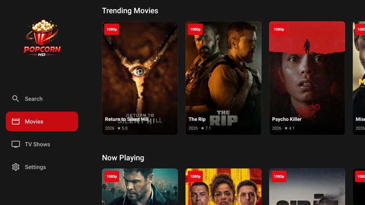 You have successfully installed Popcorn HD on your device.