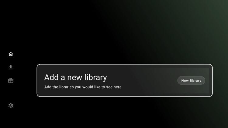 When Unlinked launches click New library.