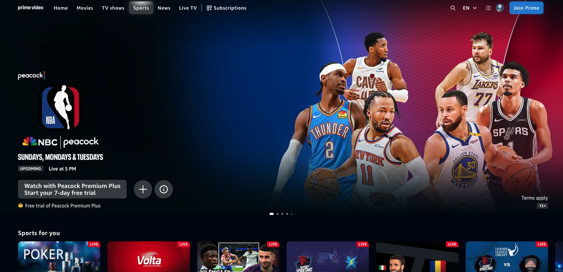 Prime Video Sports App