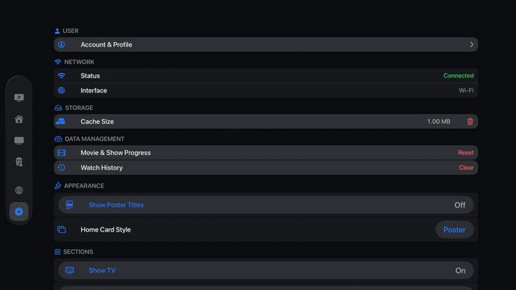 STRIMIX Settings
