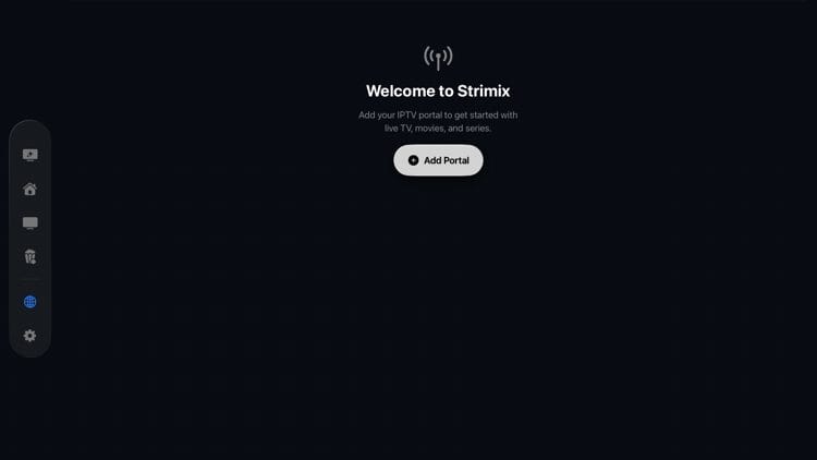 Once the app launches click Add Portal.