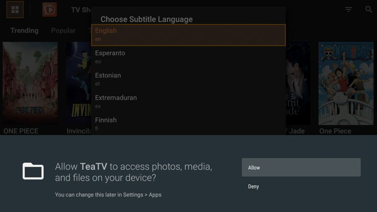 Click Allow.